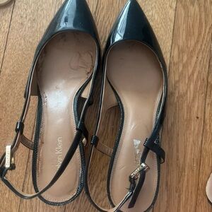 Calvin Klein Glossy Black Heels